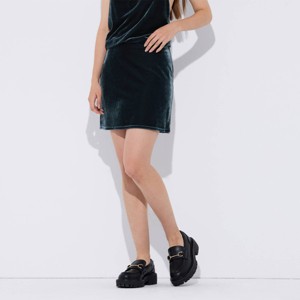 Women's Velvet Mini Pull-On Skirt - Wild Fable™ - 1 of 3