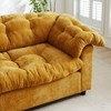 99" Deep Seat Chenille Sofa Couch, Fluffy Upholstered 3-Seater for Living Room, Bedroom, or Apartment, Comfy Modern Lounge Furniture - 4 of 4