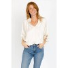 Women's Luisa Italian Satin Blouse - Sofia Collections - image 3 of 3