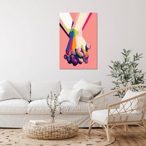 iCanvas Hold My Hand by Dayat Banggai Canvas Print Wall Art - 1 of 3