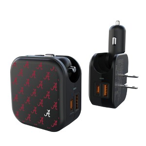 NCAA SEC Universities Fashion Pattern 18-Watt 2 in 1 USB A/C Charger - 1 of 3
