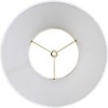 Springcrest Set of 2 Empire Lamp Shades Off-White Small 6" Top x 11" Bottom x 8.5 Slant Spider Replacement Harp and Finial Fitting - 4 of 4