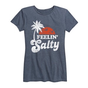 Women's - Instant Message - Feelin Salty Short Sleeve Graphic T-Shirt - 1 of 4
