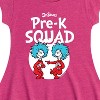 Girls' - Dr. Seuss - Pre-K Squad  Thing 1 and Thing 2 Fit & Flair Cap Sleeve Dress - 2 of 4