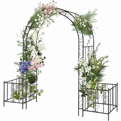 arbor with planter box