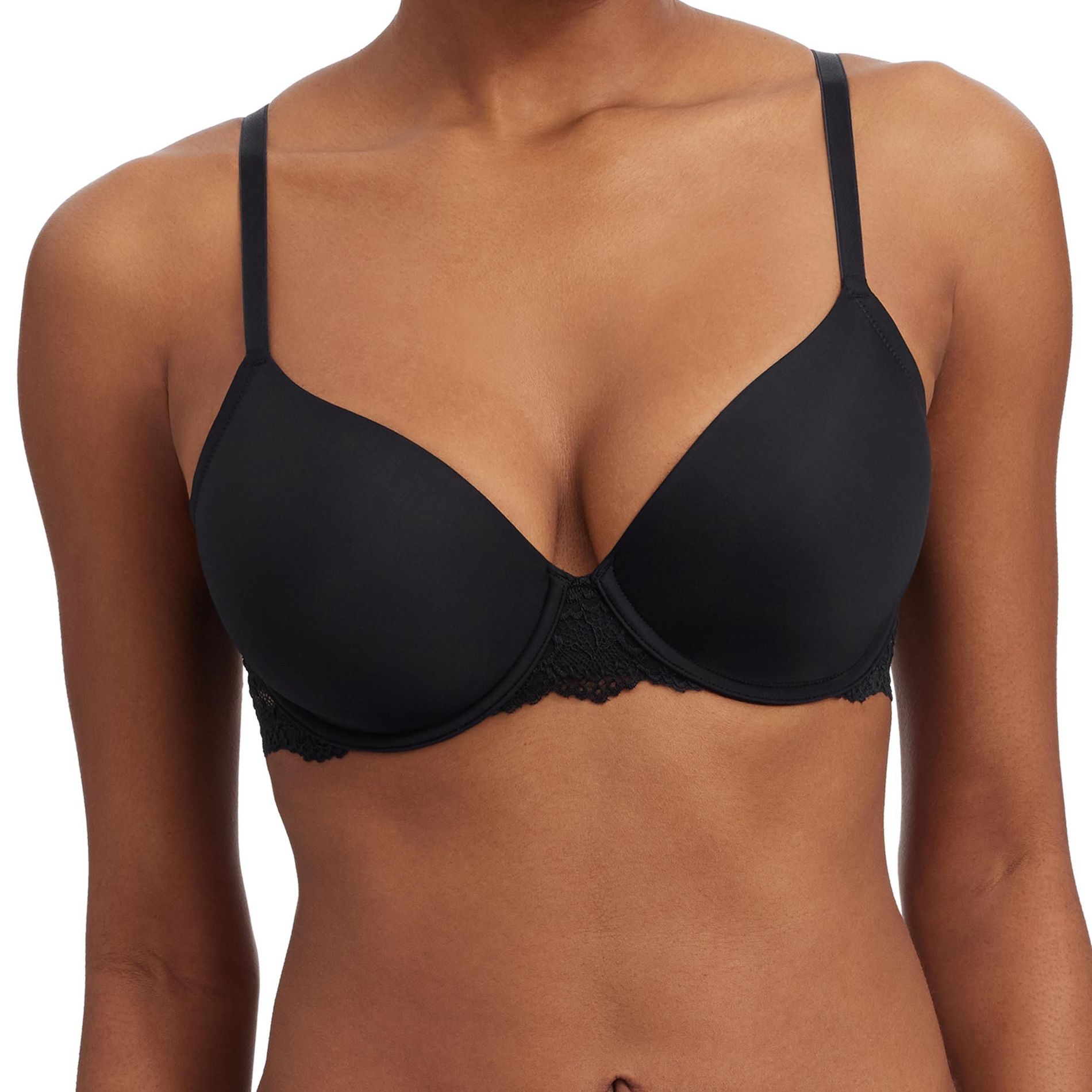 Skarlett Blue Women's Goddess Convertible Plunge T-Shirt Bra 321213, Black, 38A