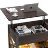 Besiost Lift Top Coffee Table with Charging Station,Center Table with LED Lights - 4 of 4