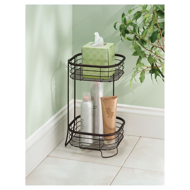 iDESIGN Square Free Standing or Shower Storage Shelves Bronze, 4 of 6