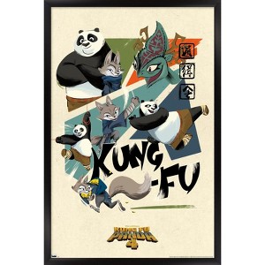 Trends International Kung Fu Panda 4 - Kung-Fu Framed Wall Poster Prints - 1 of 4