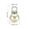Unique Bargains Beautiful Designer DIY Jewelry Making Faux Pearl Pendants 100 Pcs - 2 of 4