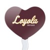 Loyola University Chicago Secondary Heart Love Cupcake Picks Toppers Decoration Set of 6 - 2 of 4