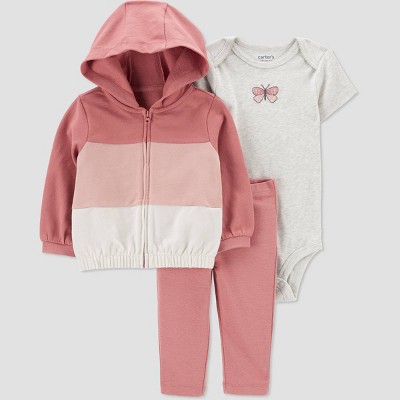 Carter's Just One You® Baby Girls' Colorblock South Top & Bottom Set - Pink 3M
