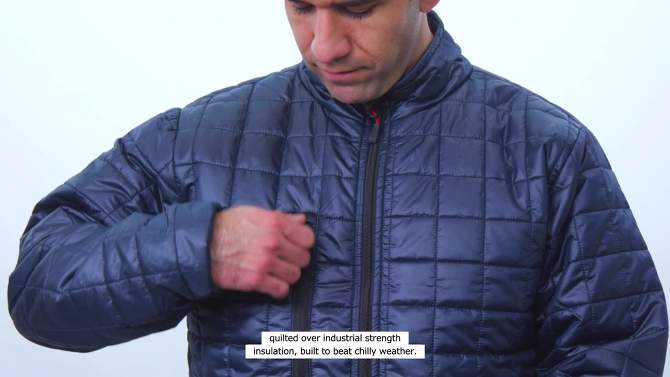 RefrigiWear Men's Wayfinder Lightweight Insulated Quilted Jacket, 2 of 8, play video