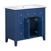 VYNXARIA 36" Bathroom Vanity with Resin Sink Combo - Modern Storage Solution & Style - 4 of 4