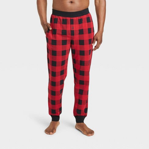 Men's Big & Tall Cotton Modal Knit Jogger Pajama Pants - Goodfellow & Co™  Red Mt : Target
