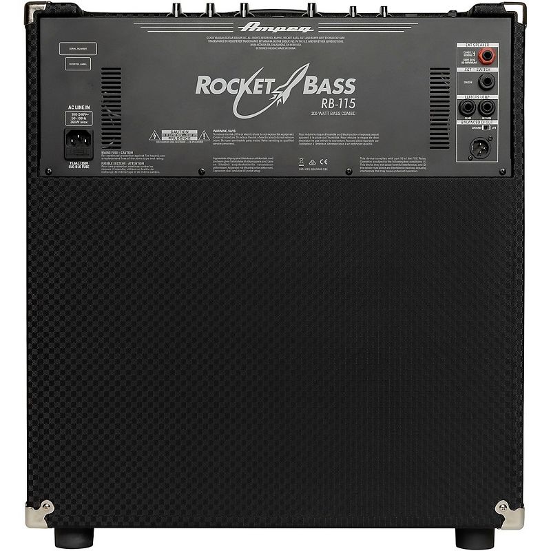 Ampeg Rocket Bass RB-115 1x15 200W Bass Combo Amp Black and Silver, 3 of 6
