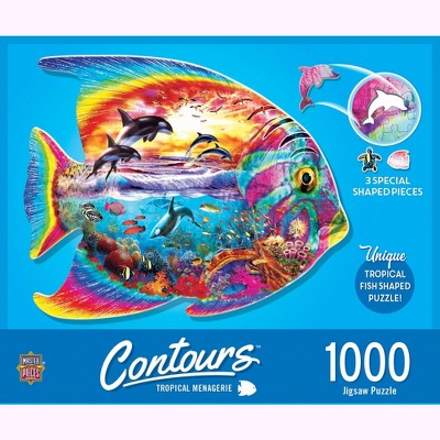 MasterPieces Contours Topical Menagerie 1000 Piece Jigsaw Puzzle