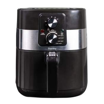 Fritaire, Self-Cleaning and BPA Free Glass Bowl Air Fryer, Black