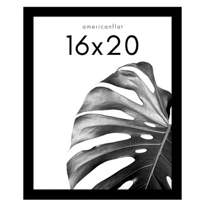 Americanflat 5 Pack Of 16x20 Frames With 11 X 14 Mat - Plexiglass Cover -  Black : Target