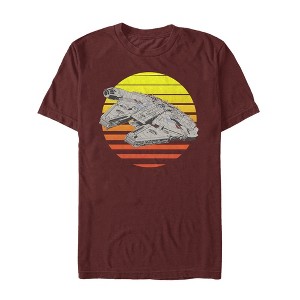 Men's Star Wars The Last Jedi Millennium Falcon Sunset T-Shirt - 1 of 4