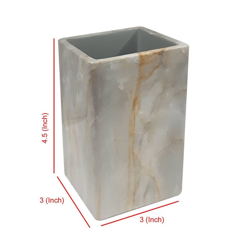 Stone Hedge Resin Decorative Tumbler Cup - Nu Steel, 4 of 6