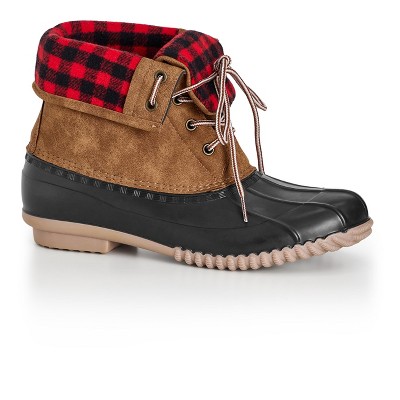 Buffalo plaid hot sale duck boots