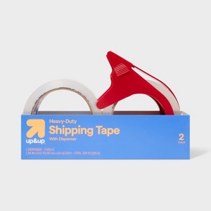 2pk Heavy Duty Shipping Tape with Dispenser - up&up™ - 1 of 4