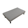 DOMETOUR Modern Armless Calico Sofa Bed – Convertible Sleeper Couch for Living Room, Guest Room or Small Apartment - 3 of 4