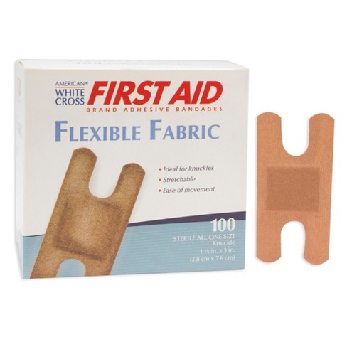100 Count of Band-Aid Brand Flexible Fabric Adhesive Bandages