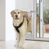 VEVOR Dog Door for Sliding Glass Door, 75 7/8"-80 11/16" Adjustable Height Doggy Door, Aluminum Frame Tempered Glass Pet Door, White - 2 of 4