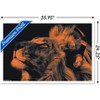 Trends International Lion With Headphones Framed Wall Poster Prints - 3 of 4