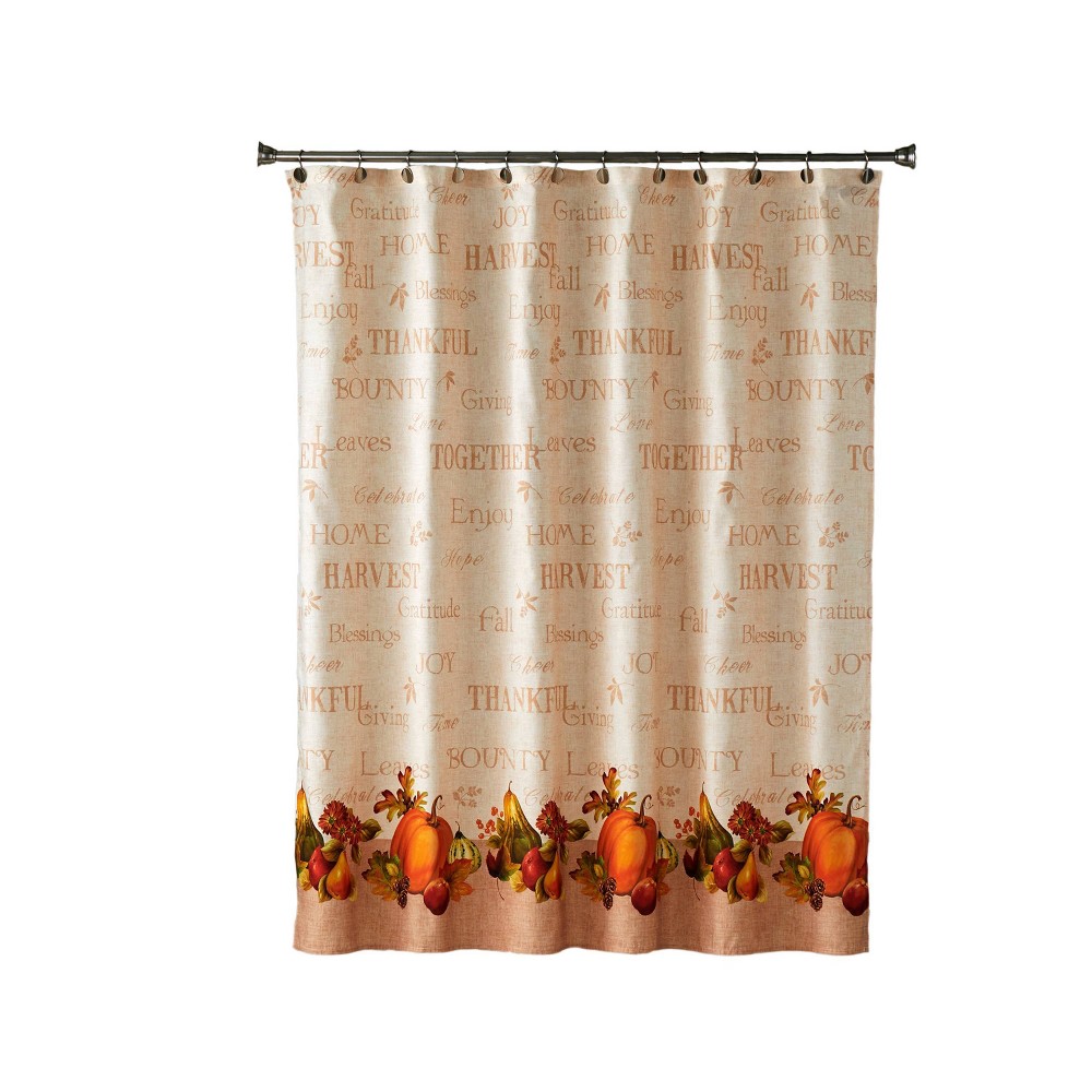 Photos - Shower Curtain Harvest Bounty  Natural - SKL Home