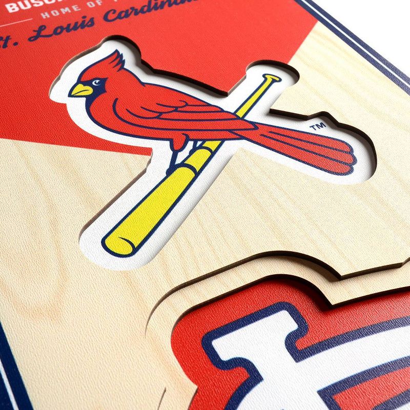 8&#34; x 32&#34; MLB St. Louis Cardinals 3D Stadium Banner, 4 of 5