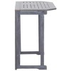 vidaXL Balcony Table Grey Solid Acacia Wood 35.4 x 19.7 x 29.1 in - 3 of 4