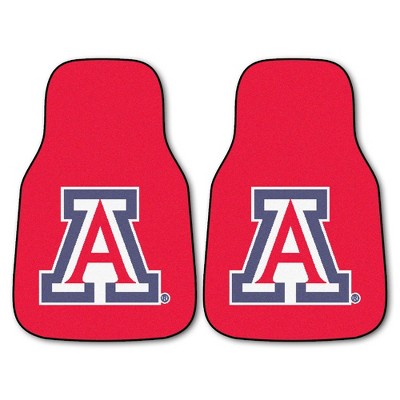 NCAA University of Arizona Wildcats Carpet Car Mat Set - 2pc