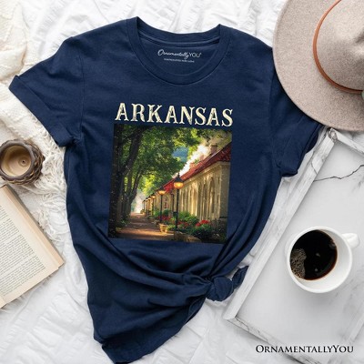 Vintage Arkansas State Hot Springs T-Shirt, Bathhouse Row Tee and Scenic Landmark Keepsake Souvenir | OrnamentallyYou