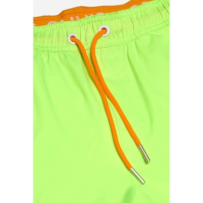 Мужские шорты OppoSuits Neon Colored Swim Shorts For Men - Neon Beach & Pool Shorts - Loose Fit - Including Drawstrings & Zippers - Green - Size Large — фото 7