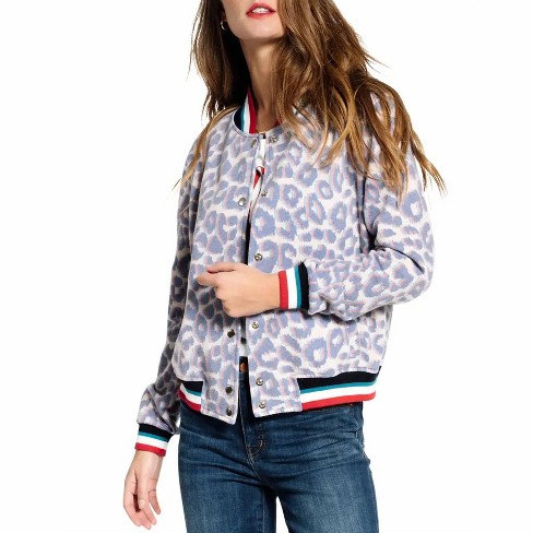 Women's Leopard Bomber - SOL ANGELES - image 1 of 4