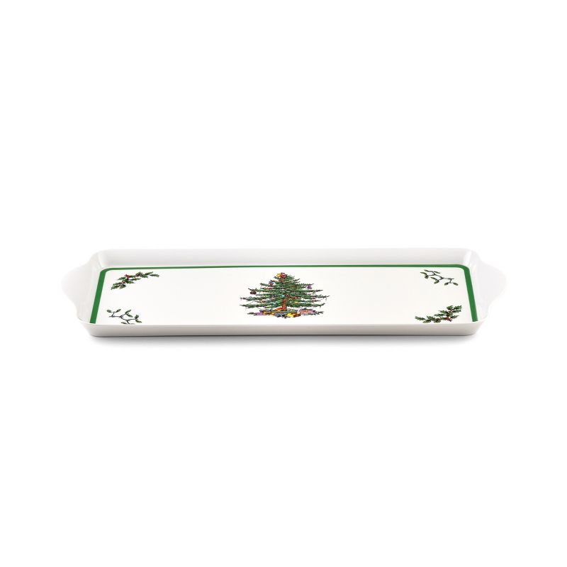 Pimpernel Christmas Tree Melamine Sandwich Tray - 15.1 x 6.5 Inches, 2 of 6