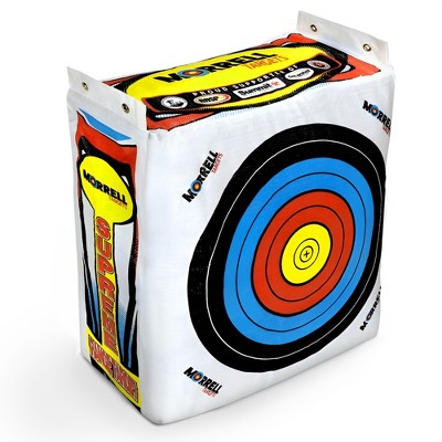 Morrell Weatherproof Supreme Range Adult Field Point Archery Bag Target with NASP Scoring Rings, Nucleus Center, and IFS Technology, White