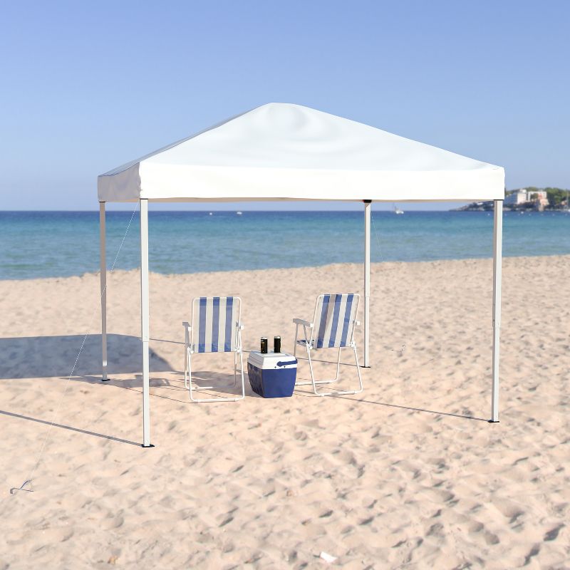 Flash Furniture 10'x10' Outdoor Pop Up Event Slanted Leg Canopy Tent with Carry Bag, 3 of 11