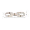 Modern Stone and Marble Decorative Object with Interlocking Chain Link Design, Contemporary Sculptural Tabletop Accent Piece - 4 of 4