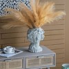 NAYSAYE Planter Cement Bust Wall Planter Floral Wreath Detail for Indoor Outdoor Garden, Gray, 7.9"*8.9"*11.6" - 4 of 4