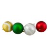 Northlight 39ct Red and Blue Shatterproof 2-Finish Christmas Ball Ornaments 4" (100mm) - 3 of 4