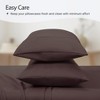 LuxClub 2 PC Performance Microfiber Solid Pillowcase Set - 3 of 4