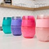 HOST Cooling Cup Set of 4 Plastic Double Wall Insulated Freezable Drink Tumbler with Freezing Gel, Wine Glasses, 8.5 oz, Multicolor - image 2 of 3