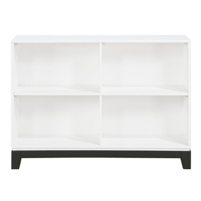 NicBex Bookcases for Living Room Modern Wooden Storage Cabinet Bookcase 2-tone Finish with 4-Shelf for Home Office