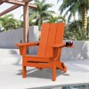 Hyleory Double Cup Holder Folding Adirondack Chair - HDPE Weather resistance,Stackable, Ergonomic Design - 4 of 4
