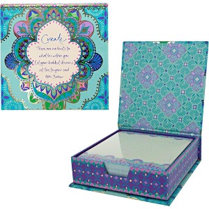 Pavilion Gift Company - Create - 5.25" x 5.25" x 1.75" Note Box - Cards and Card Packs - 1 of 4