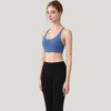 Anna-Kaci Active Women's Strappy Back Sports Bra with Scoop Neck and Fashion Crisscross Detailing - 3 of 4